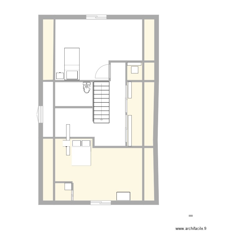 Space etage. Plan de 0 pièce et 0 m2