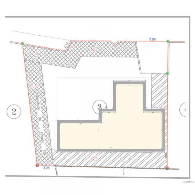 plan dans terrain 2. Plan de 