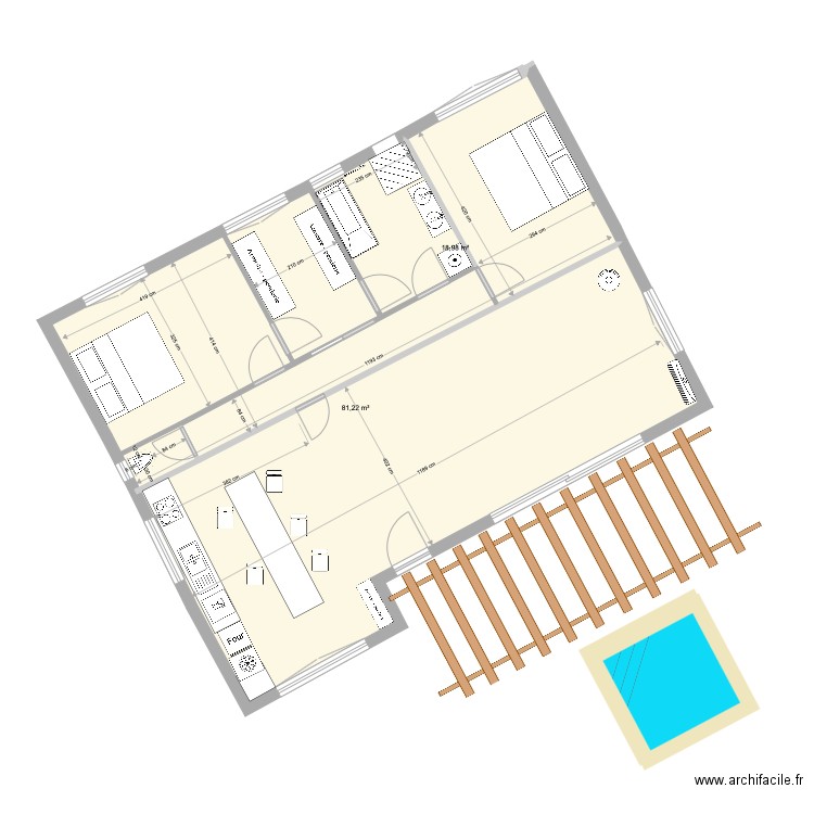 Abatilles travaux haut option4. Plan de 0 pièce et 0 m2