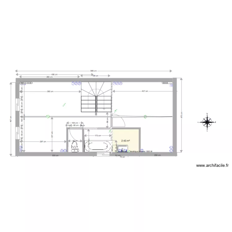 Olivier deuxieme V3 ESCALIER QUART TOURNANT. Plan de 