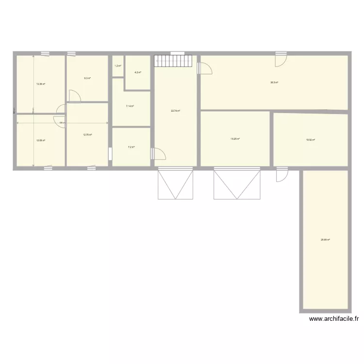 Maison bey etage. Plan de Maison bey etage. Plan de