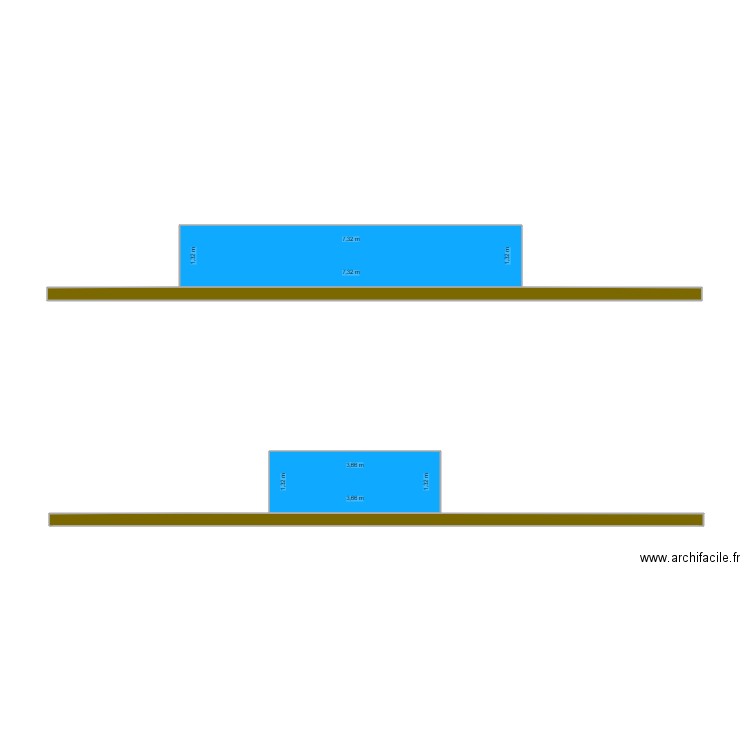 Plan de Coupe DP3. Plan de 0 pièce et 0 m2