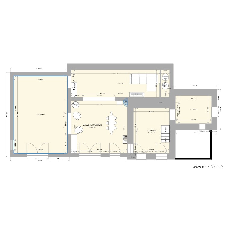 PROJET 2 ARNAUD RDC. Plan de 0 pièce et 0 m2