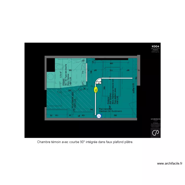 Chambre témoin PLOUGUERNEAU . Plan de Chambre témoin PLOUGUERNEAU . Plan de