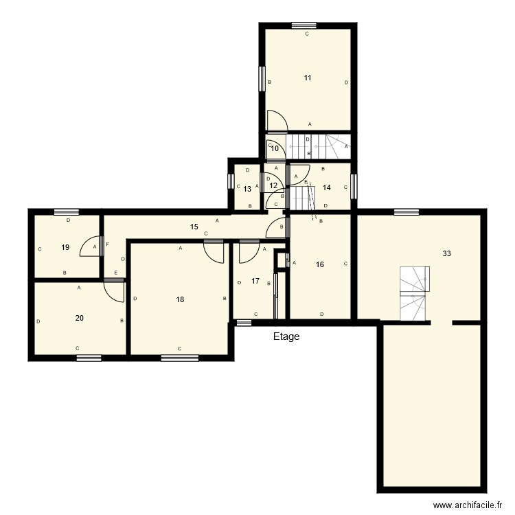 184715 JACQUOT Plomb. Plan de 0 pièce et 0 m2