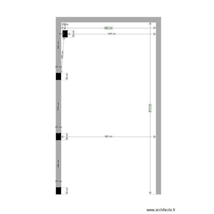 auvent T2. Plan de 0 pièce et 0 m2