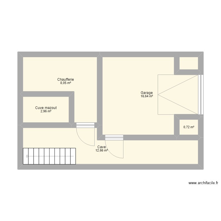 Maison BSA. Plan de 5 pièces et 41 m2