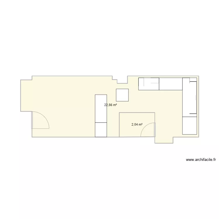 Boutique GERANDO v3 meublé. Plan de Boutique GERANDO v3 meublé. Plan de