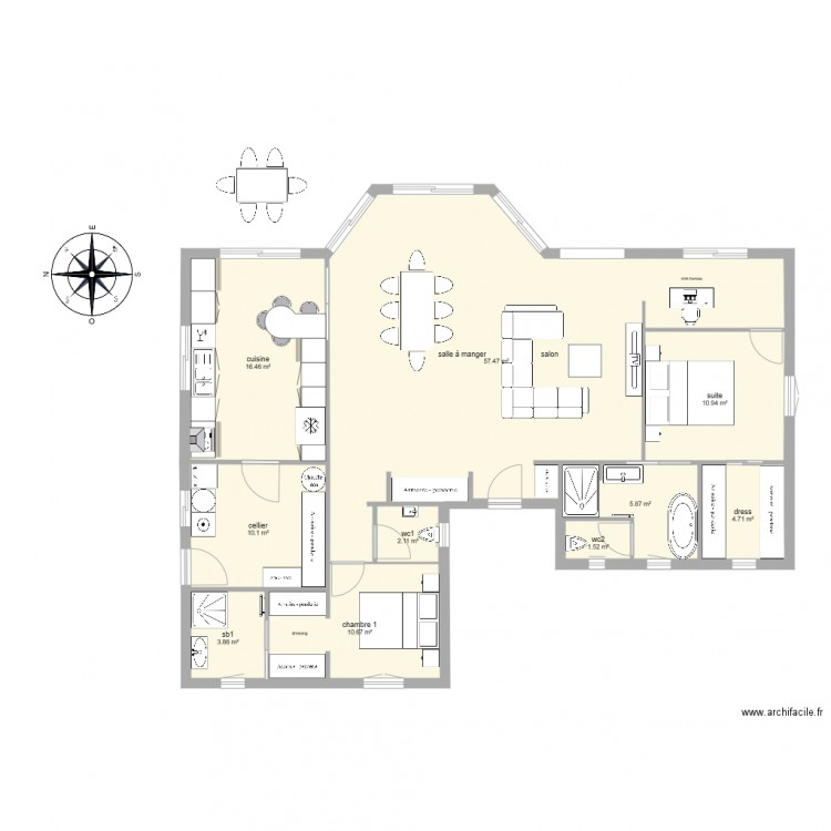 test. Plan de 0 pièce et 0 m2