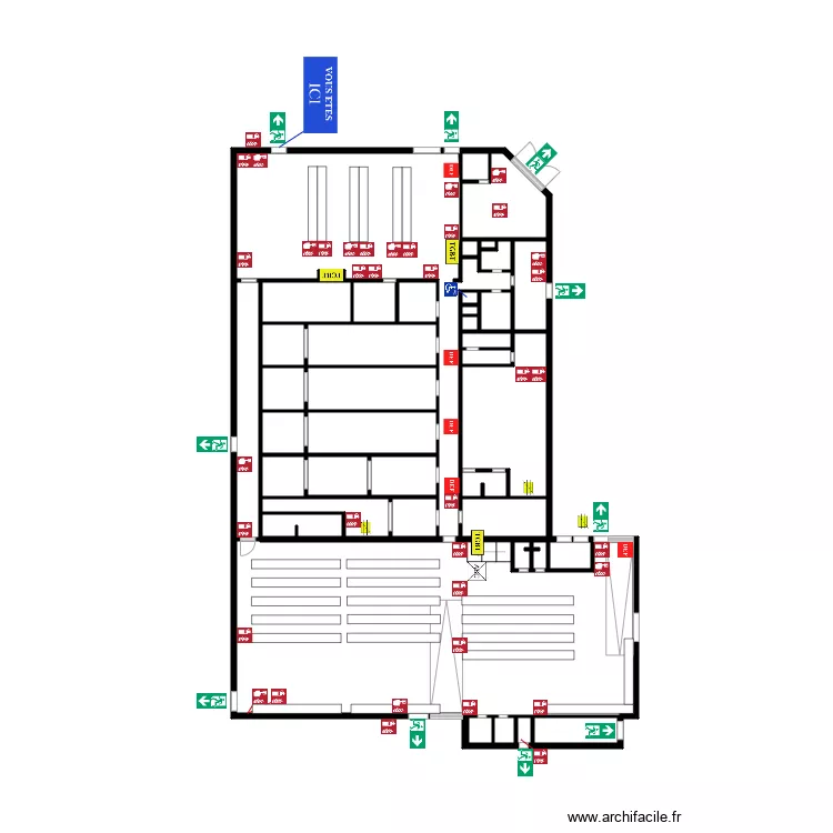 QUAI SUD 3 vertical. Plan de 