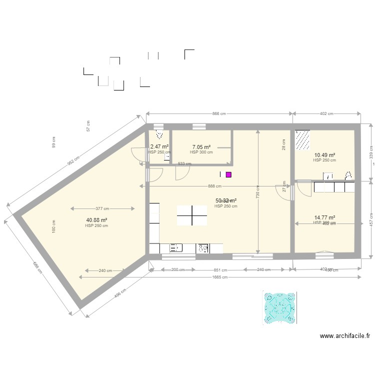 maisonmiclaureille6155xx2. Plan de 6 pièces et 126 m2