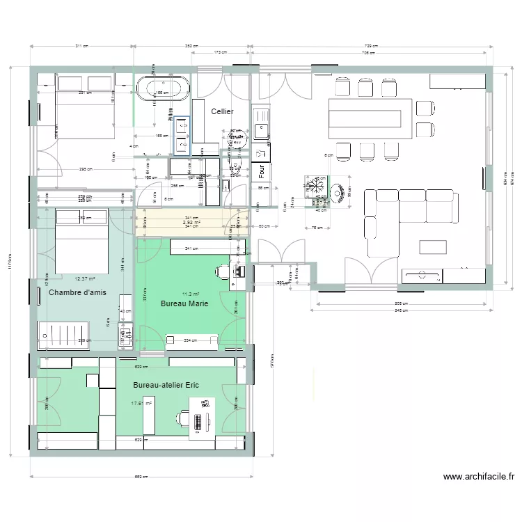 Chambord r&eacute;nov&eacute;e et meubl&eacute;e. Plan de 