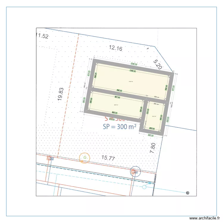 fondations. Plan de fondations. Plan de