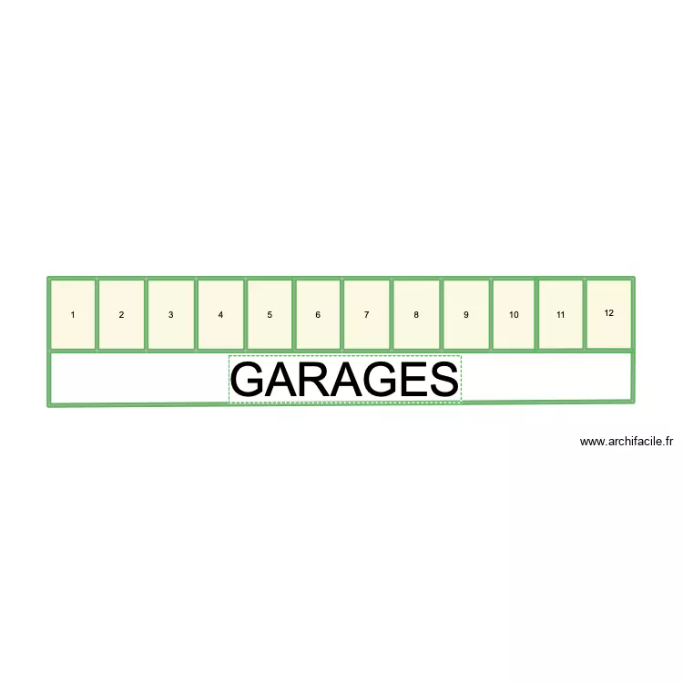 GARAGES. Plan de 