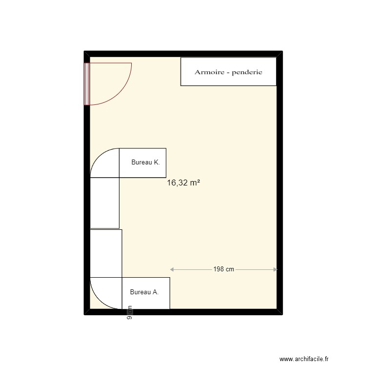 Chambre gaming. Plan de 0 pièce et 0 m2