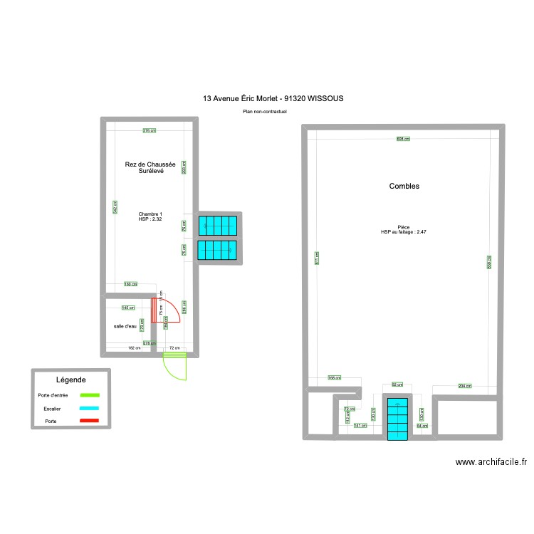 mayerowitz 2 avec mesure . Plan de 0 pièce et 0 m2