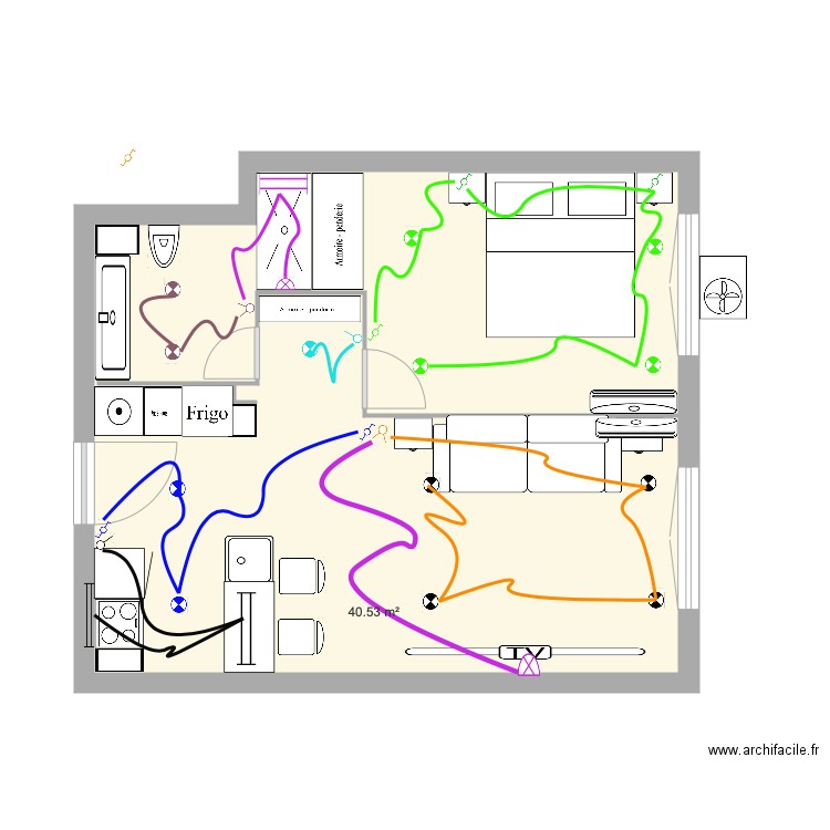 duque de sexto plano de iluminacion2. Plan de 0 pièce et 0 m2