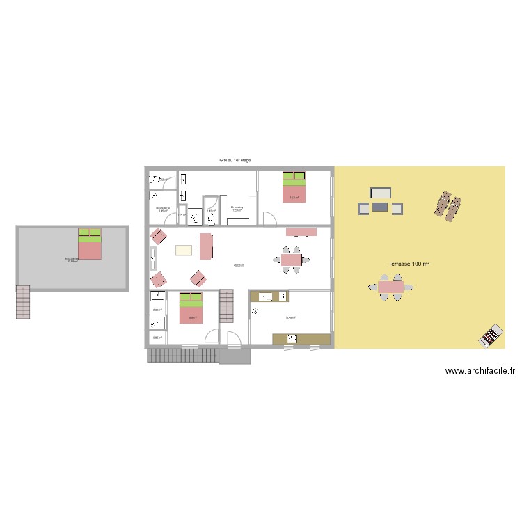 Gîte Colombe. Plan de 0 pièce et 0 m2