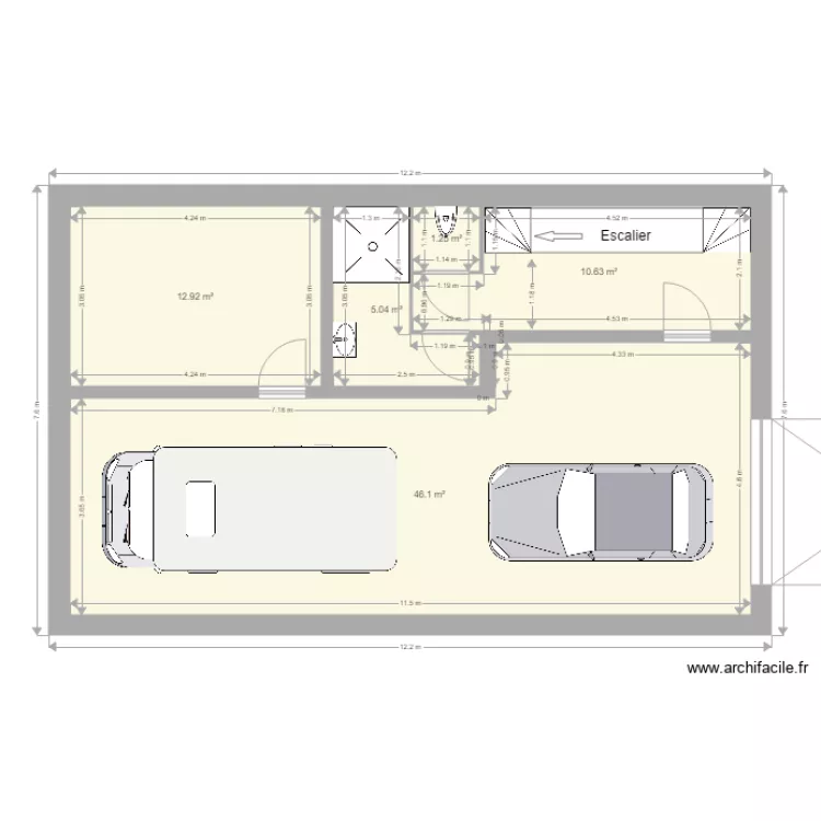maison607D. Plan de 