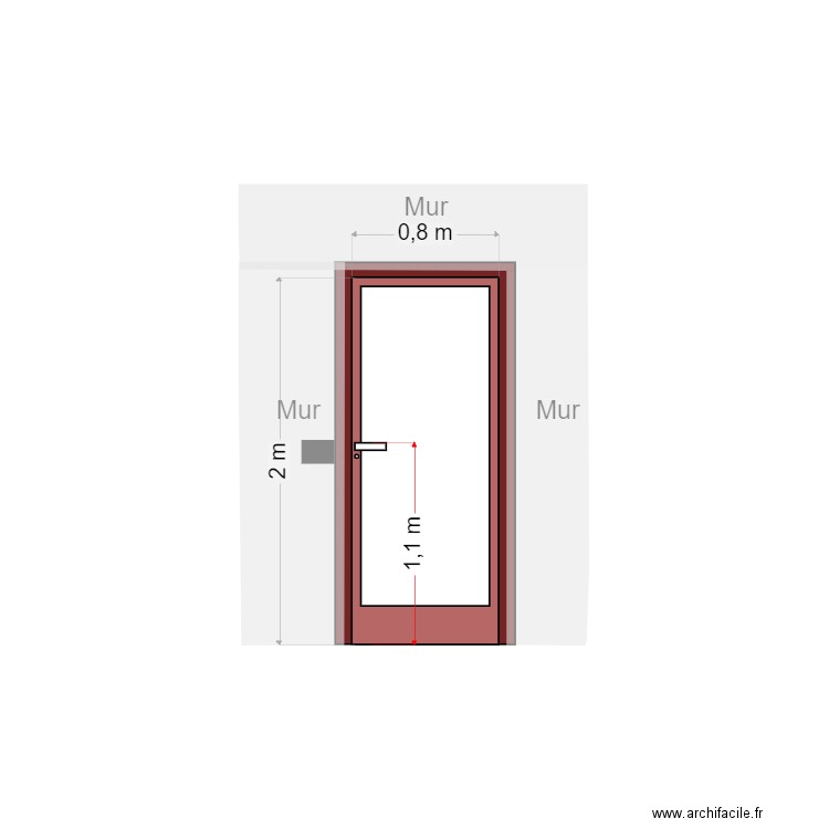 Porte entrée. Plan de 0 pièce et 0 m2