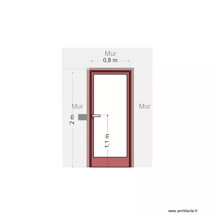 Porte entrée. Plan de Porte entrée. Plan de