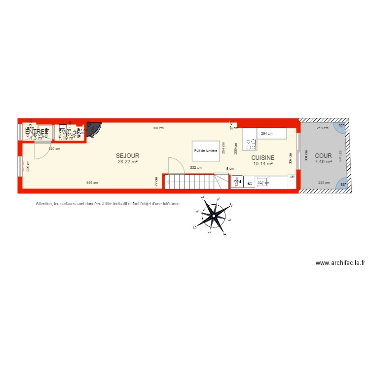 BI 6368 RDC côté. Plan de 0 pièce et 0 m2