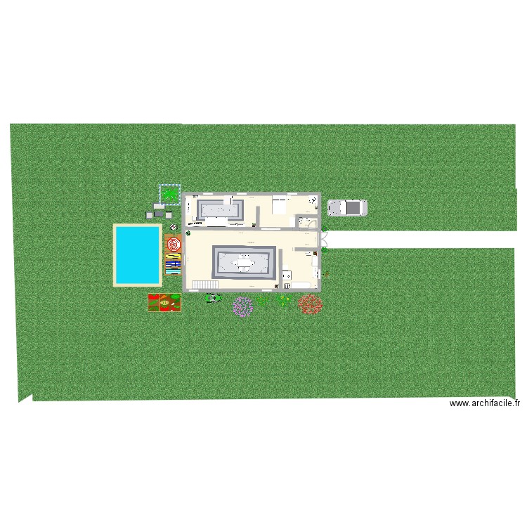 maison énorme. Plan de 1 pièce et 123 m2