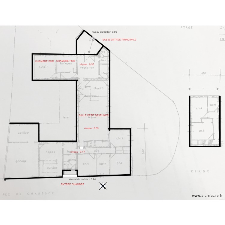 chandelier avt travaux. Plan de 0 pièce et 0 m2