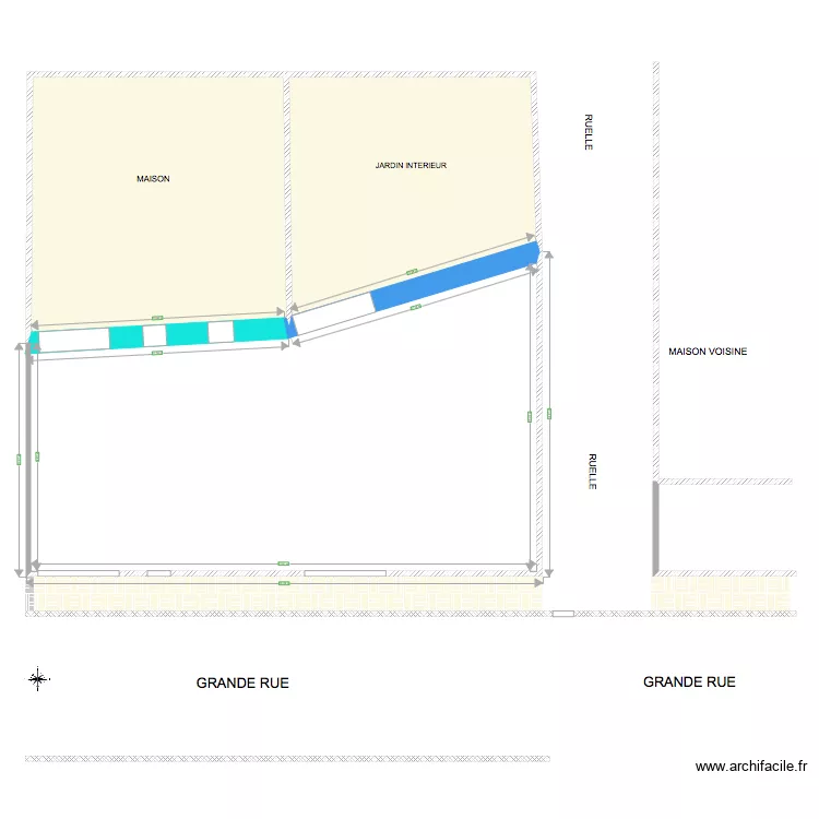 PLAN DE MASSE CLOTURE COTE DANS LES 3 DIMENSIONS . Plan de PLAN DE MASSE CLOTURE COTE DANS LES 3 DIMENSIONS . Plan de