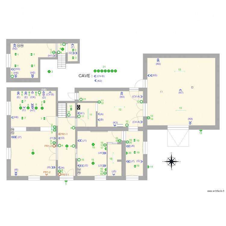 Le Sart électricité. Plan de 0 pièce et 0 m2