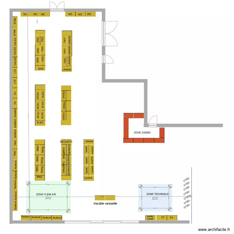 TARBES. Plan de 