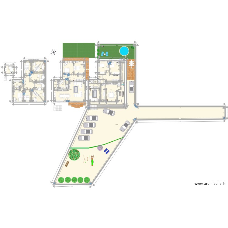 RDC st ismier rdc et combles et 1er ok combles et rdc parking. Plan de 0 pièce et 0 m2