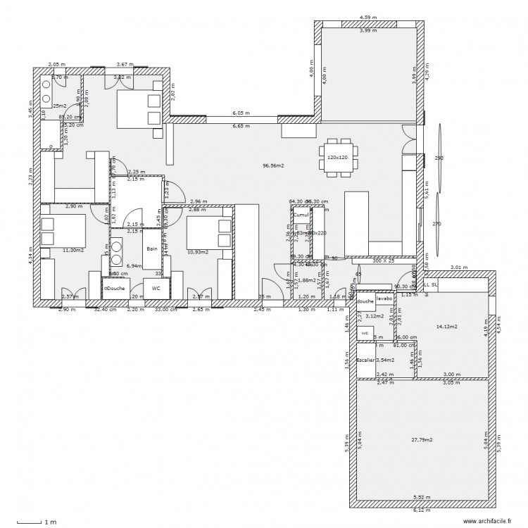 plan complet. Plan de 0 pièce et 0 m2