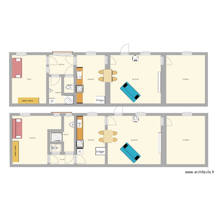 George V55. Plan de 0 pièce et 0 m2