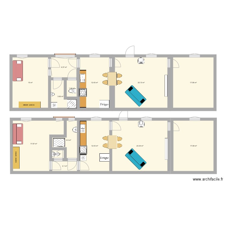 George V55. Plan de 0 pièce et 0 m2