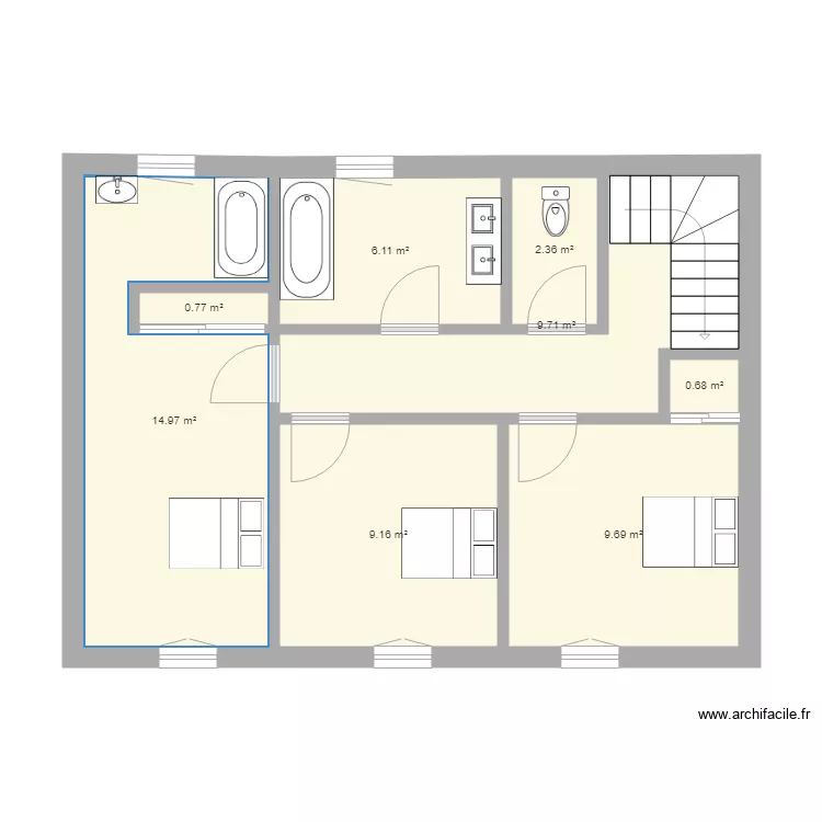 1 etage tambu. Plan de 1 etage tambu. Plan de