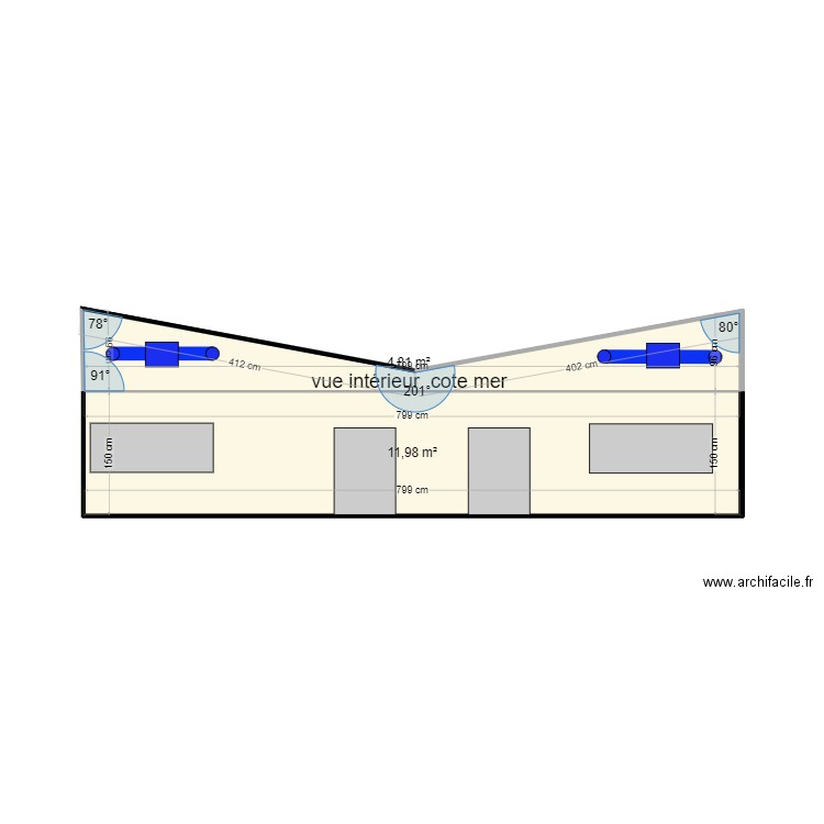 radio éperon vue des moteurs aux dessus du plafond. Plan de 0 pièce et 0 m2