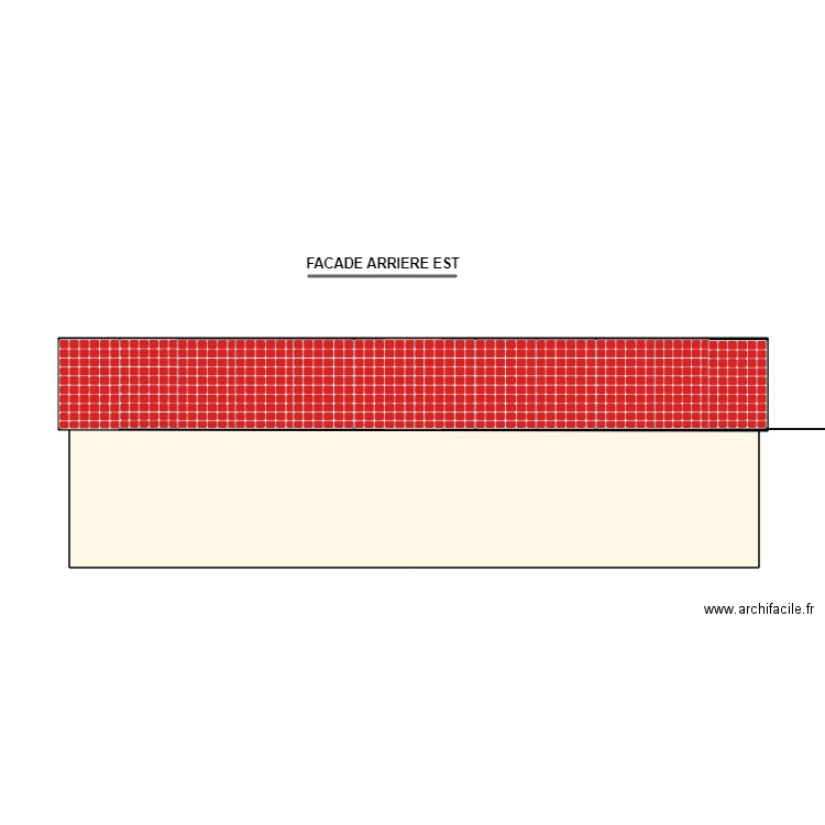 NOUVEAU VRY FACADE ARRIERE . Plan de 2 pièces et 48 m2