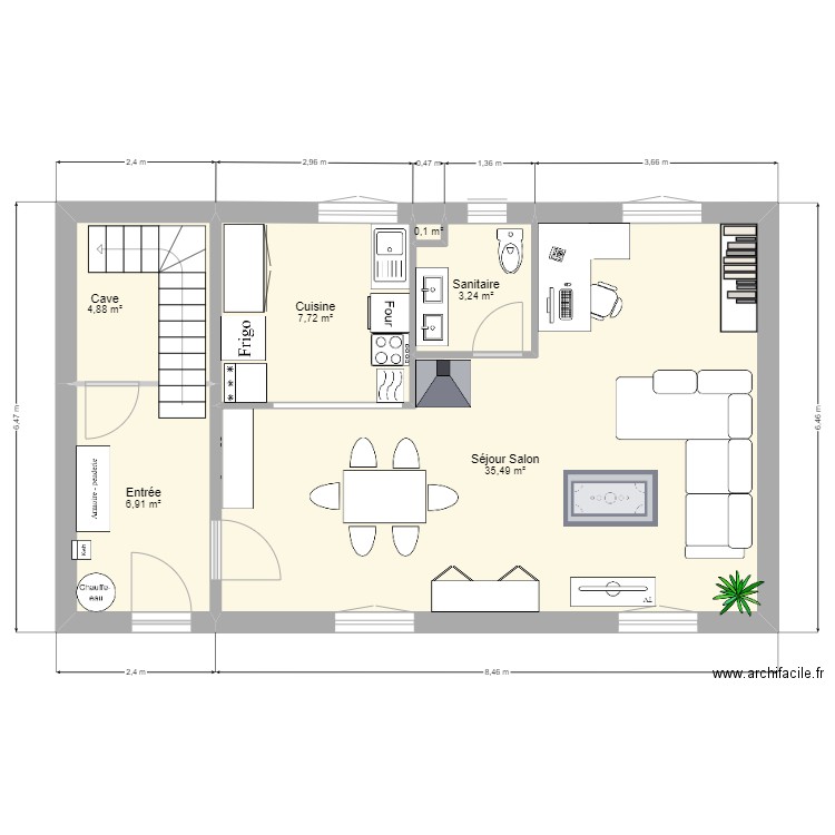 maison VIOLETA projet V2. Plan de 13 pièces et 159 m2