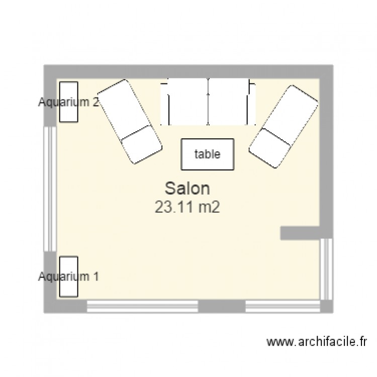 Salon. Plan de 0 pièce et 0 m2