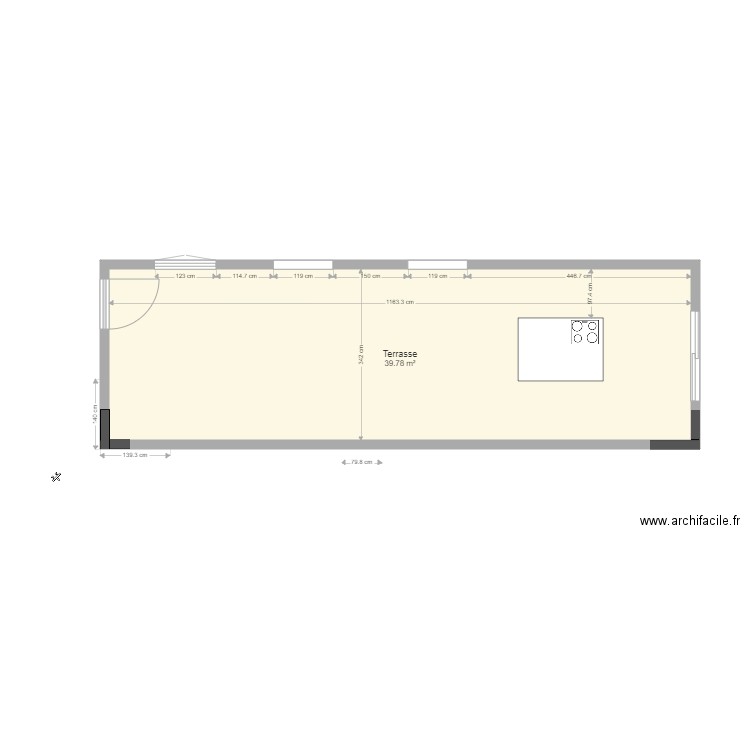 terrasse bas. Plan de 0 pièce et 0 m2