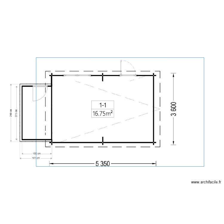 abri chalet. Plan de 0 pièce et 0 m2