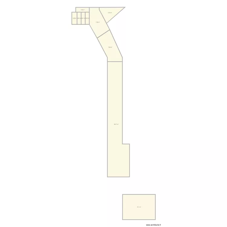 Metrage Terrasse. Plan de 