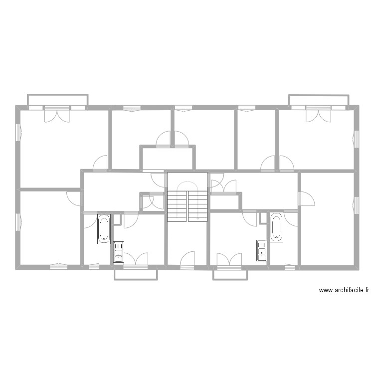 Concorde 21. Plan de 38 pièces et 328 m2