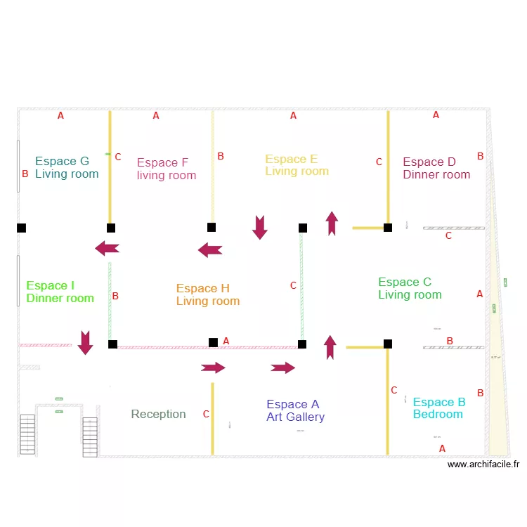 Plan Maarif 1er Etage apres modif. Plan de 