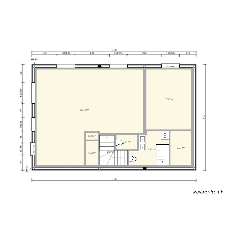 papa rdc new. Plan de 0 pièce et 0 m2