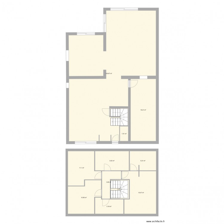 maison extension. Plan de 0 pièce et 0 m2