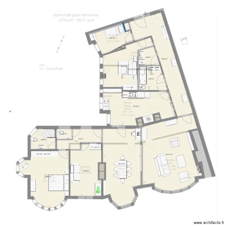 FitzJames 20. Plan de 0 pièce et 0 m2