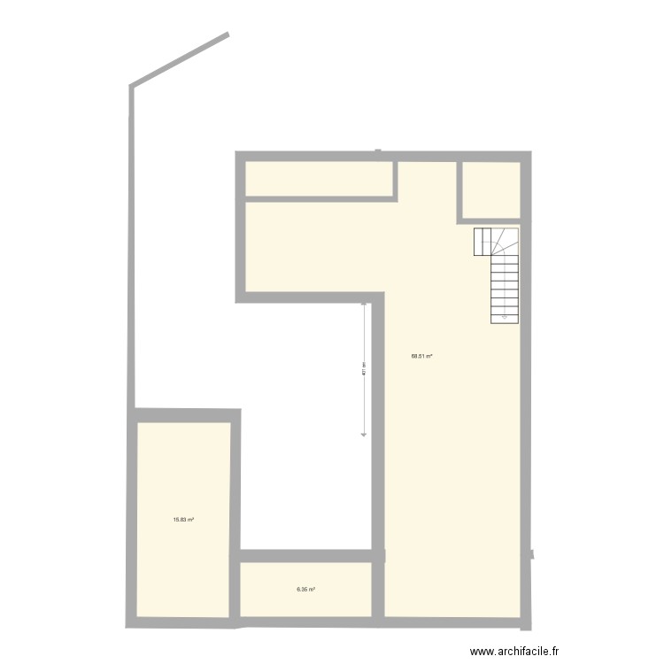 MENDES FRANCE REZ DE CHAUSSEE. Plan de 0 pièce et 0 m2