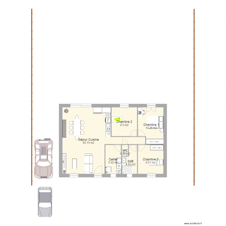 maison lamontgie. Plan de 0 pièce et 0 m2